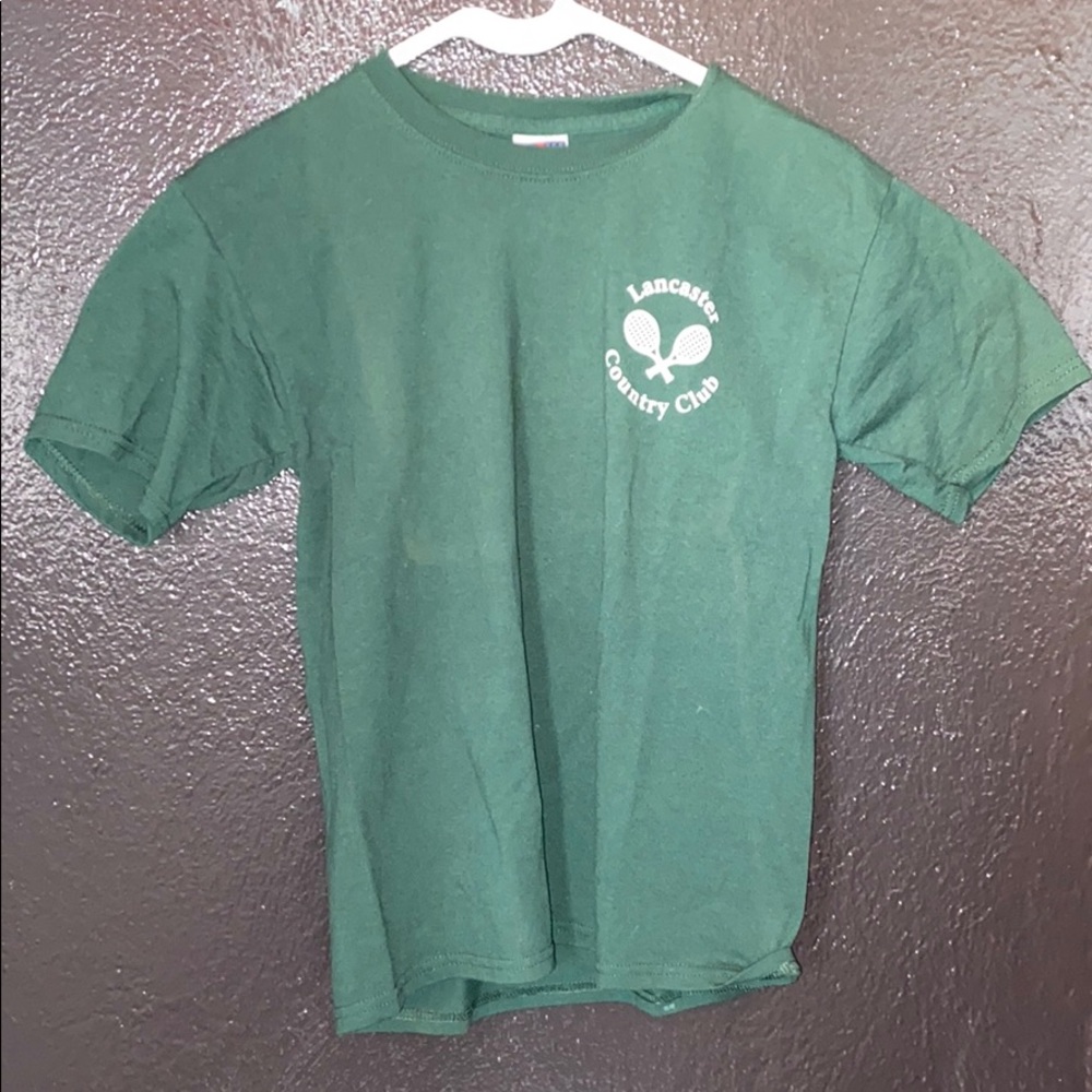 Green tennis shirt